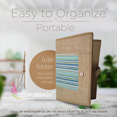 Jute File Folder - Ecohub Bags
